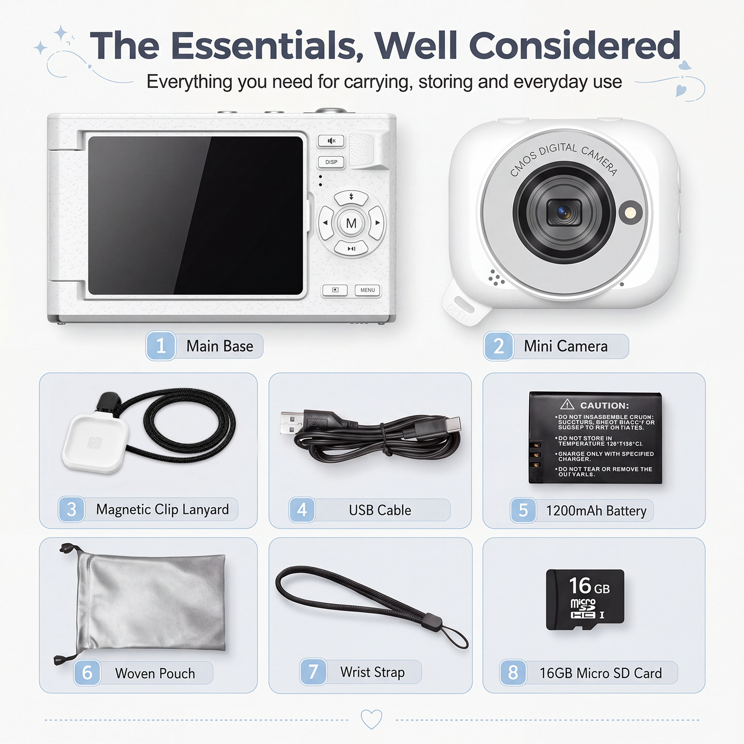 G02 Vlogging Camera White