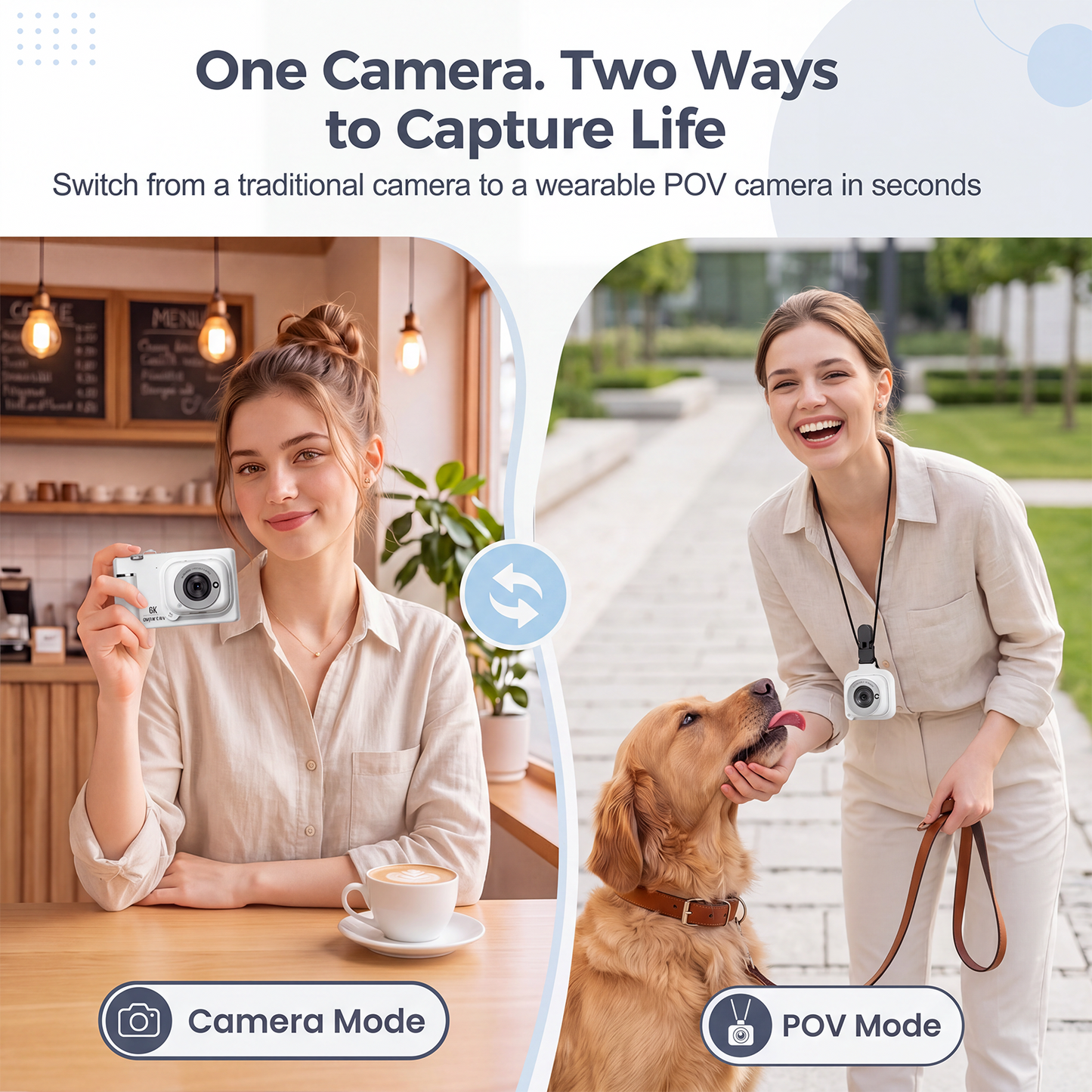 G02 Vlogging Camera White