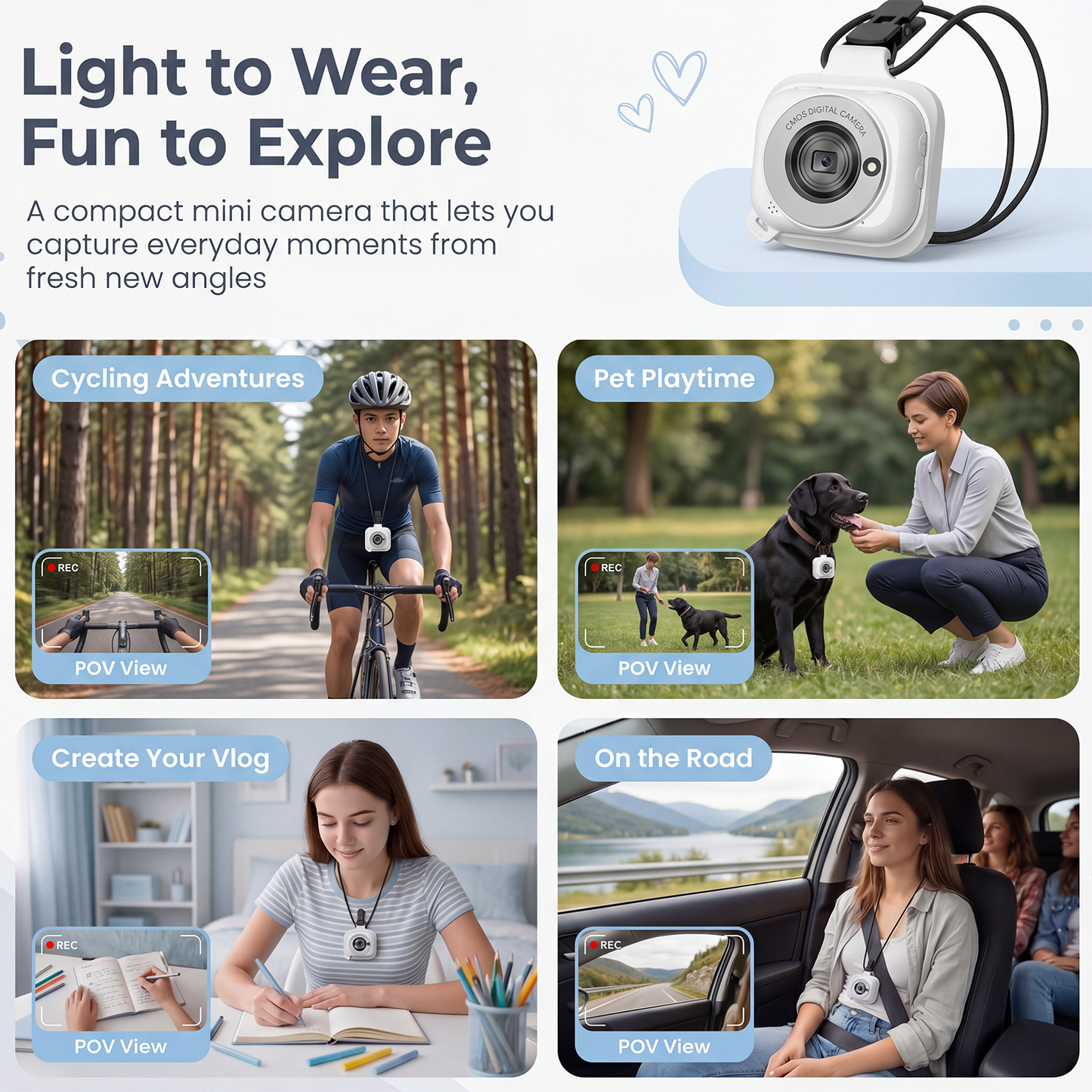 G02 Vlogging Camera White