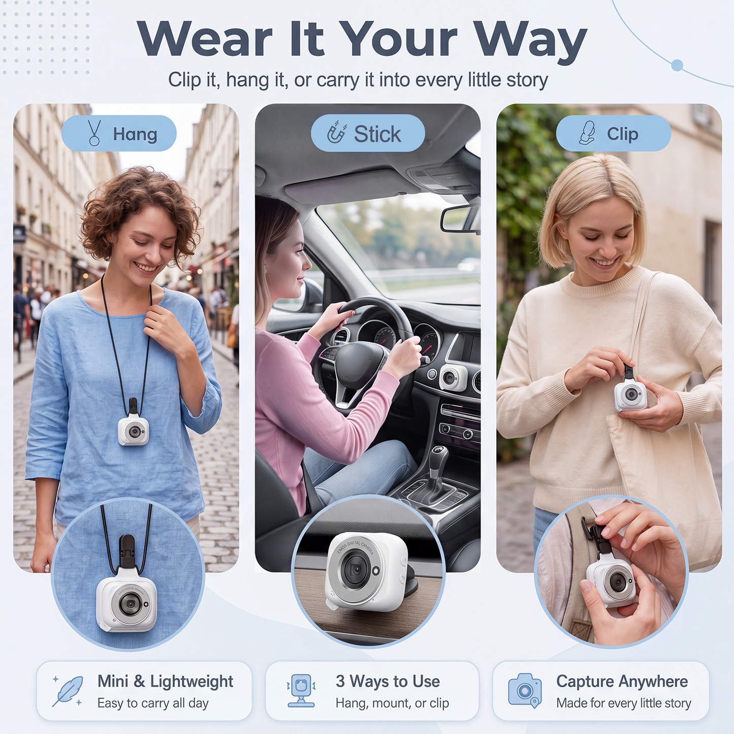 G02 Vlogging Camera White